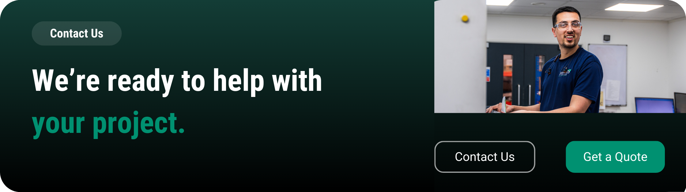 Dark Green CTA - Contact Us